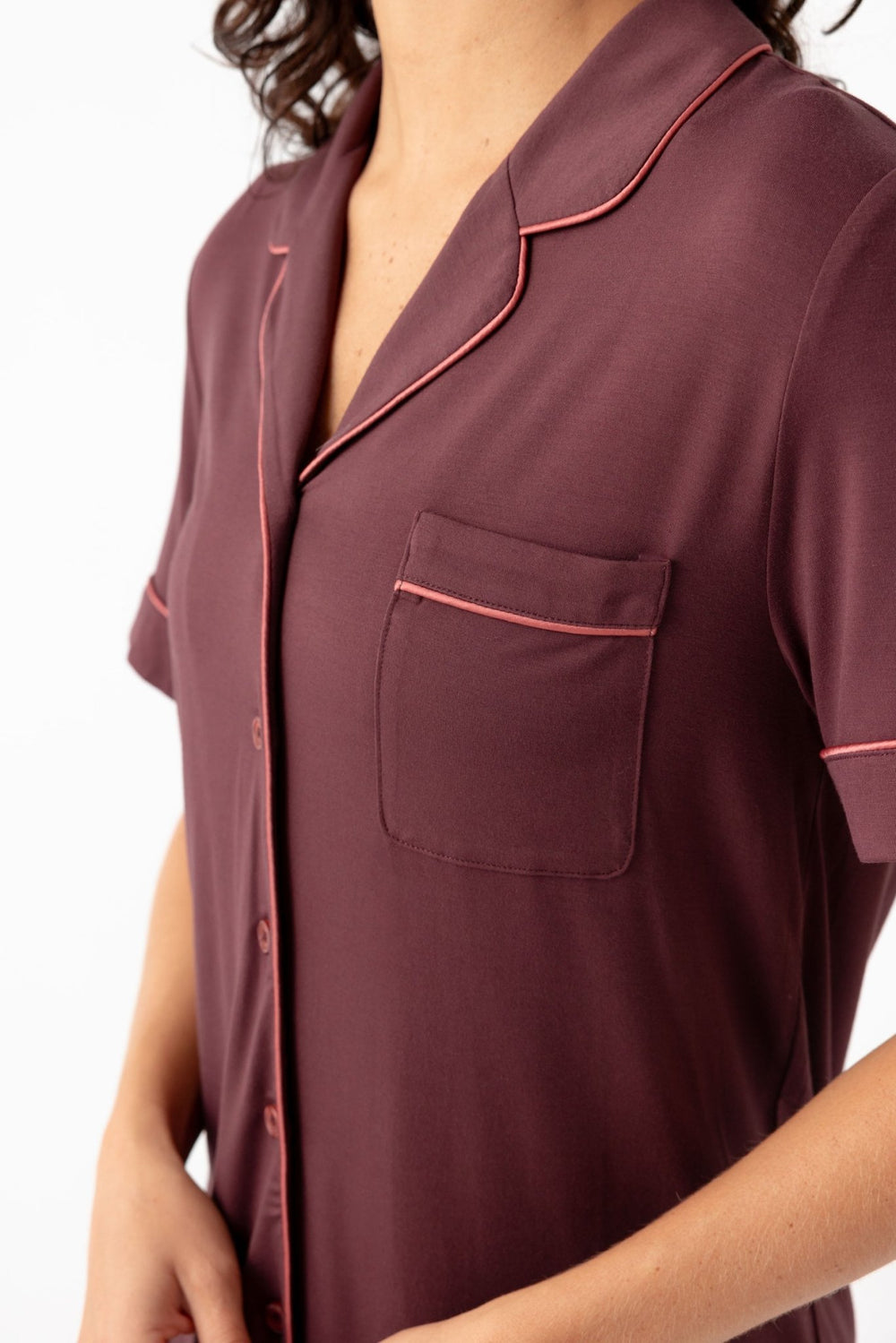 Women's Bamboo Stretch-Knit Short Sleeve Pajama Set - Quahog Bay Bedding