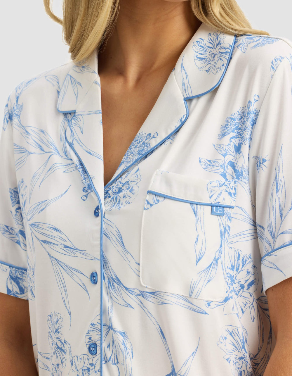 Women's Bamboo Stretch-Knit Short Sleeve Pajama Set - Quahog Bay Bedding