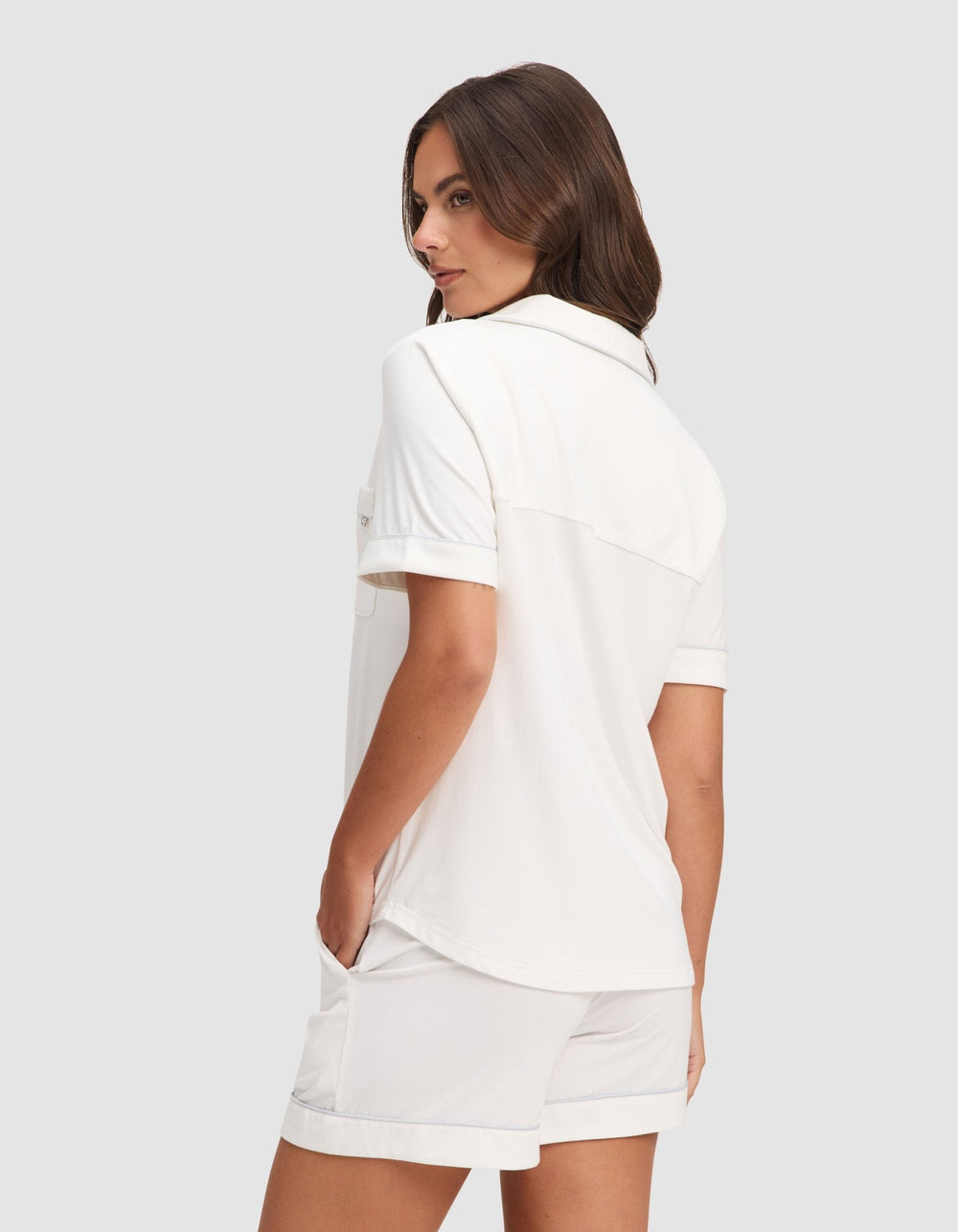 Women's Bamboo Stretch-Knit Short Sleeve Pajama Set - Quahog Bay Bedding