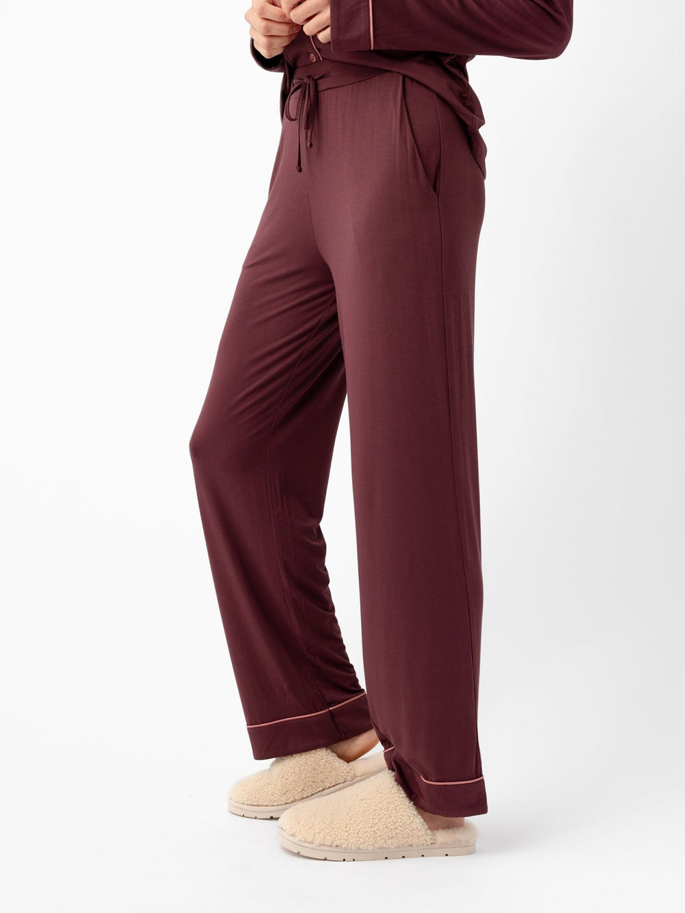 Women's Bamboo Stretch-Knit Short Sleeve & Pant Pajama Set - Quahog Bay Bedding
