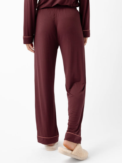 Women's Bamboo Stretch-Knit Short Sleeve & Pant Pajama Set - Quahog Bay Bedding