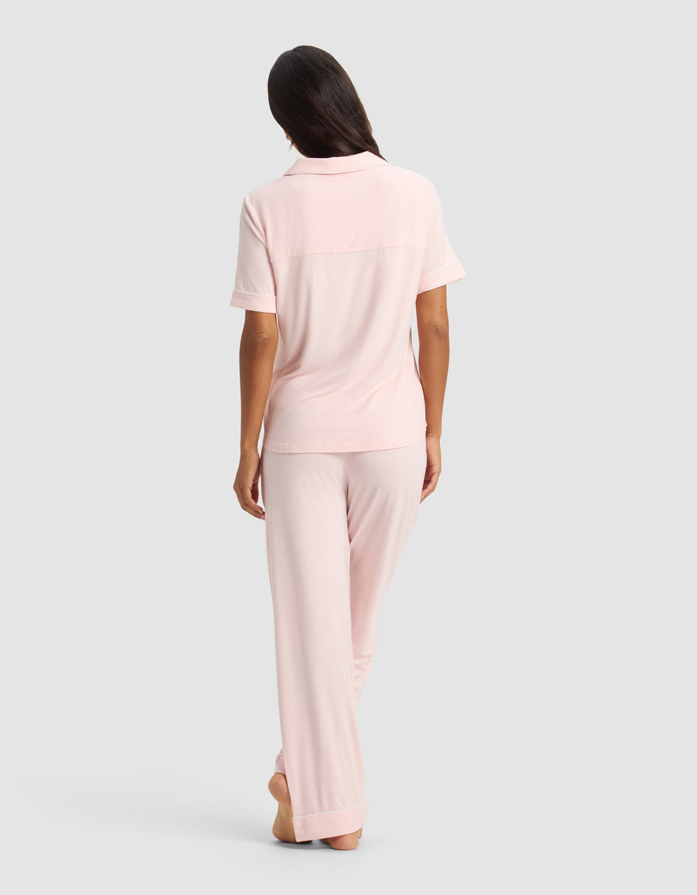 Women's Bamboo Stretch-Knit Short Sleeve & Pant Pajama Set - Quahog Bay Bedding