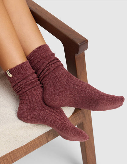 Women's Plush Lounge Calf Sock 3-Pack - Quahog Bay Bedding