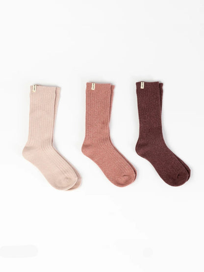 Women's Plush Lounge Calf Sock 3-Pack - Quahog Bay Bedding