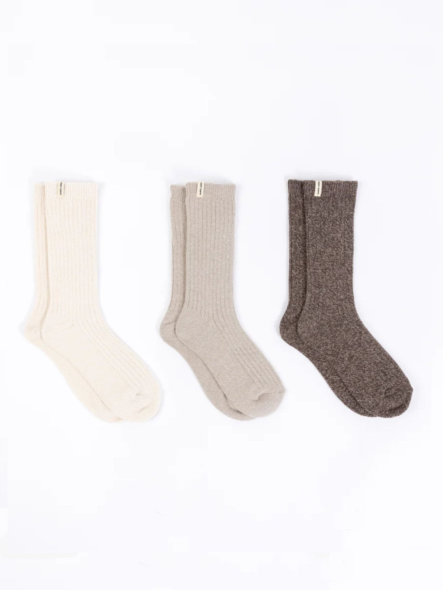 Women's Plush Lounge Calf Sock 3-Pack - Quahog Bay Bedding