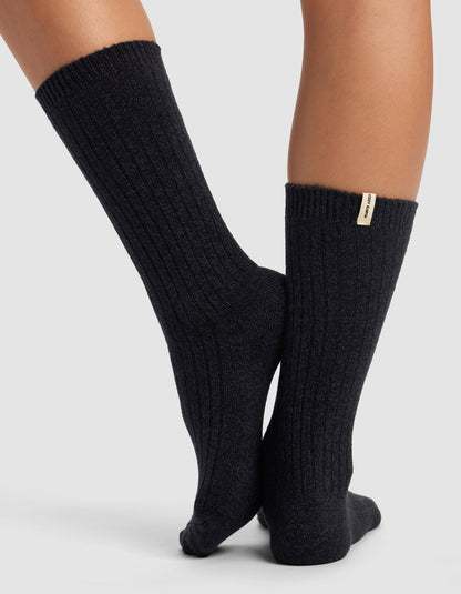 Women's Plush Lounge Calf Sock 3-Pack - Quahog Bay Bedding