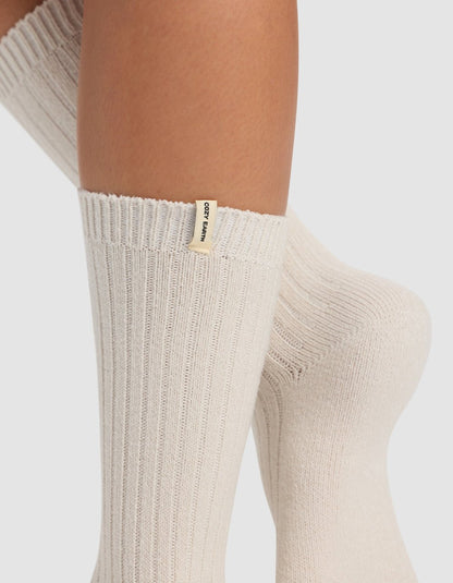 Women's Plush Lounge Calf Sock 3-Pack - Quahog Bay Bedding