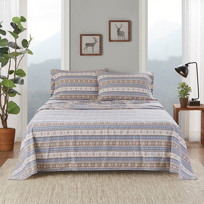 Woolrich 100% Cotton Printed Flannel Sheet Set - Quahog Bay Bedding