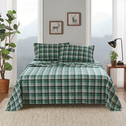 Woolrich 100% Cotton Printed Flannel Sheet Set - Quahog Bay Bedding