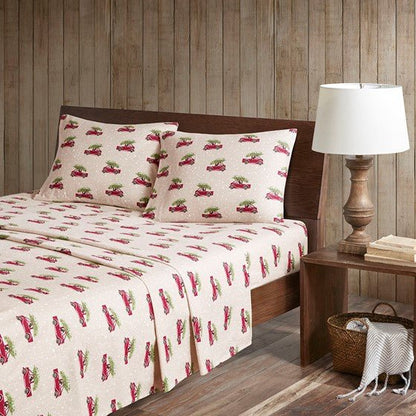 Woolrich 100% Cotton Printed Flannel Sheet Set - Quahog Bay Bedding