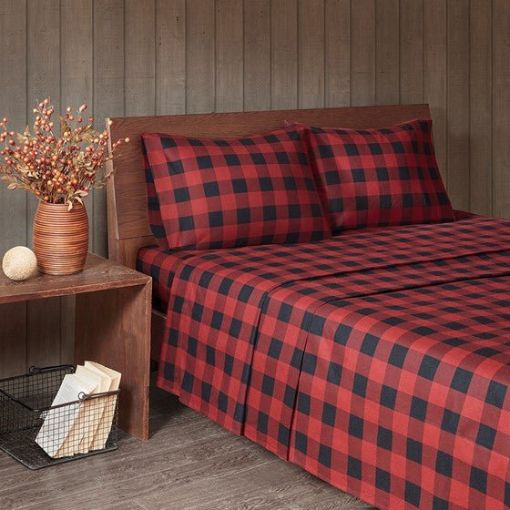 Woolrich 100% Cotton Printed Flannel Sheet Set - Quahog Bay Bedding
