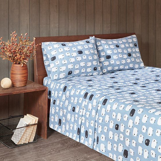 Woolrich 100% Cotton Printed Flannel Sheet Set - Tan Plaid - Quahog Bay Bedding