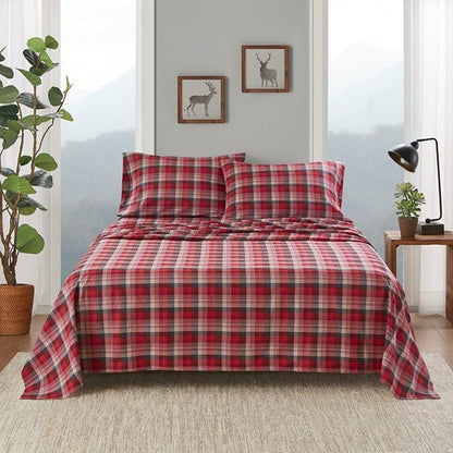 Woolrich 100% Cotton Printed Flannel Sheet Set - Quahog Bay Bedding