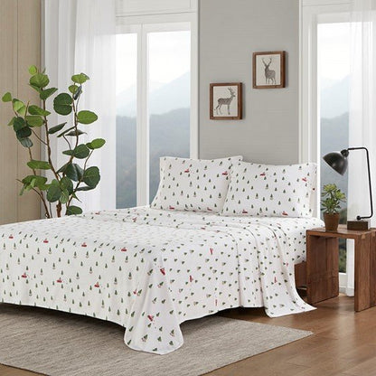 Woolrich 100% Cotton Printed Flannel Sheet Set - Quahog Bay Bedding