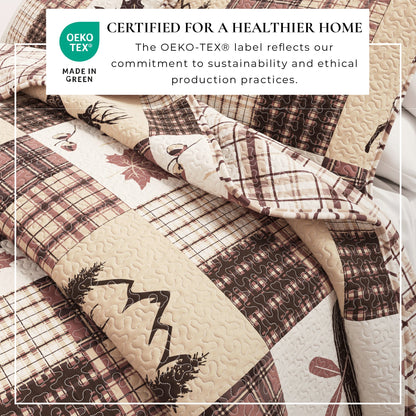 Redwood Lodge 3 Piece Quilt Set - Fall Quilts
