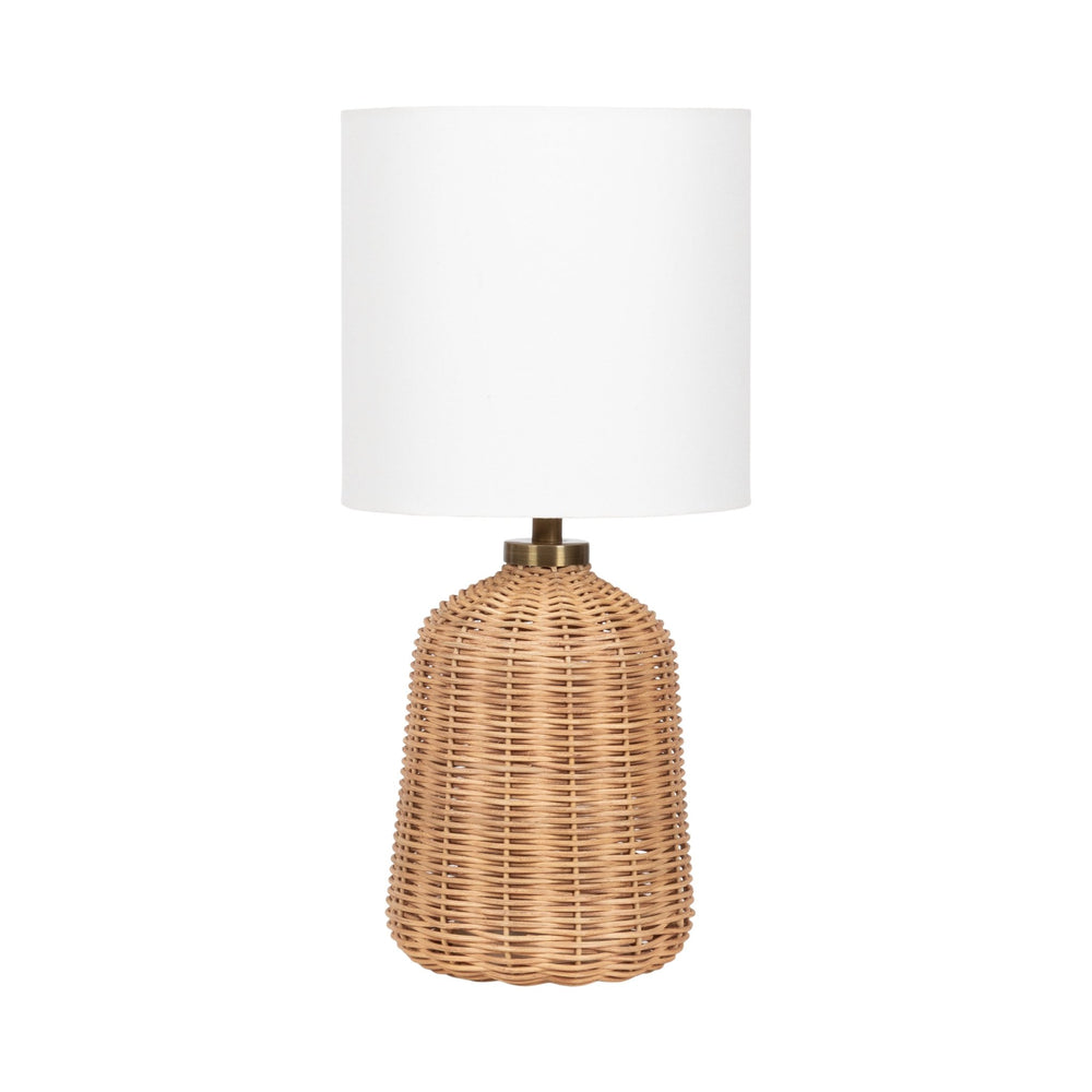 Wylla Rattan Table Lamp | Coastal Lamps & Lighting - Quahog Bay Bedding