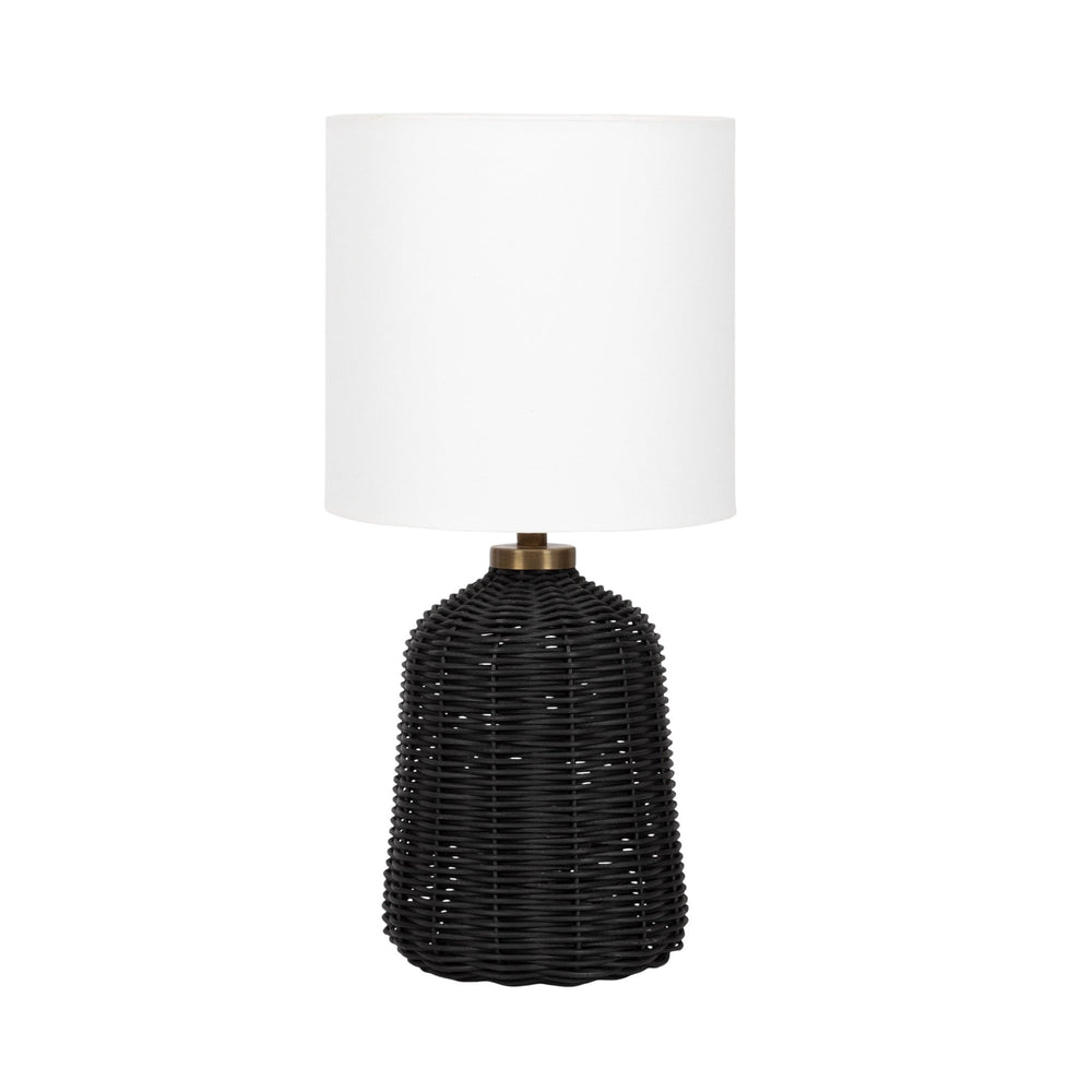 Wylla Rattan Table Lamp | Coastal Lamps & Lighting - Quahog Bay Bedding