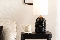 Wylla Rattan Table Lamp | Coastal Lamps & Lighting - Quahog Bay Bedding