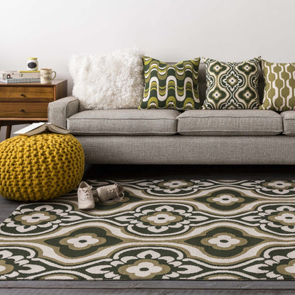 Yablanitsa Orange Knitted Pouf - Quahog Bay Bedding