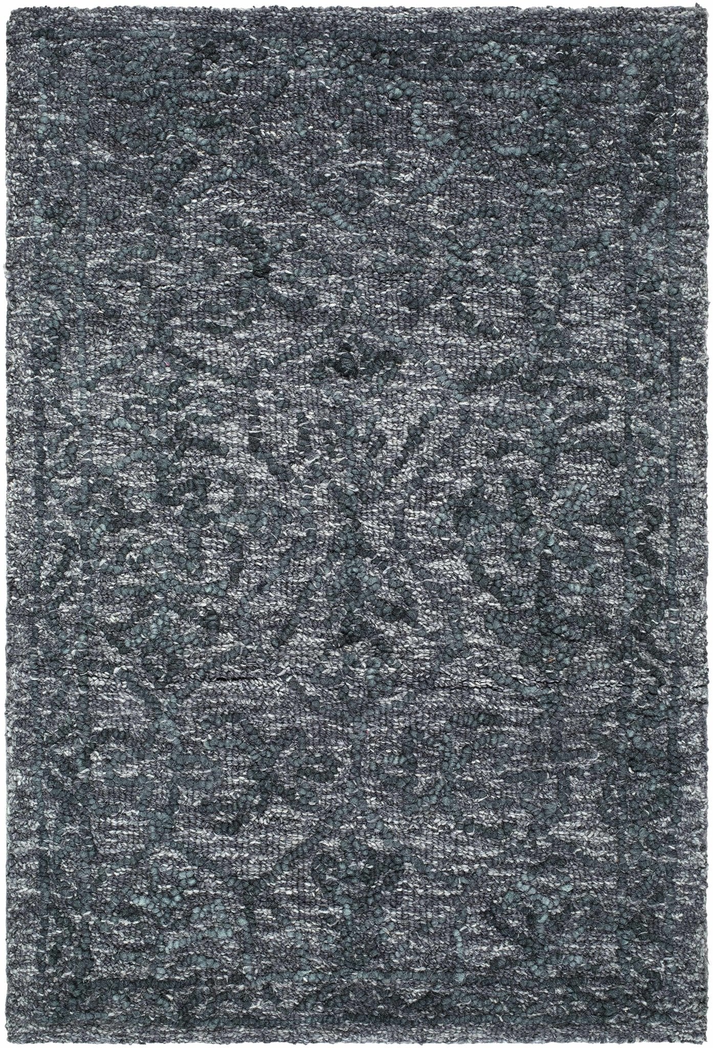 Yadid Black Wool Area Rug - Quahog Bay Bedding
