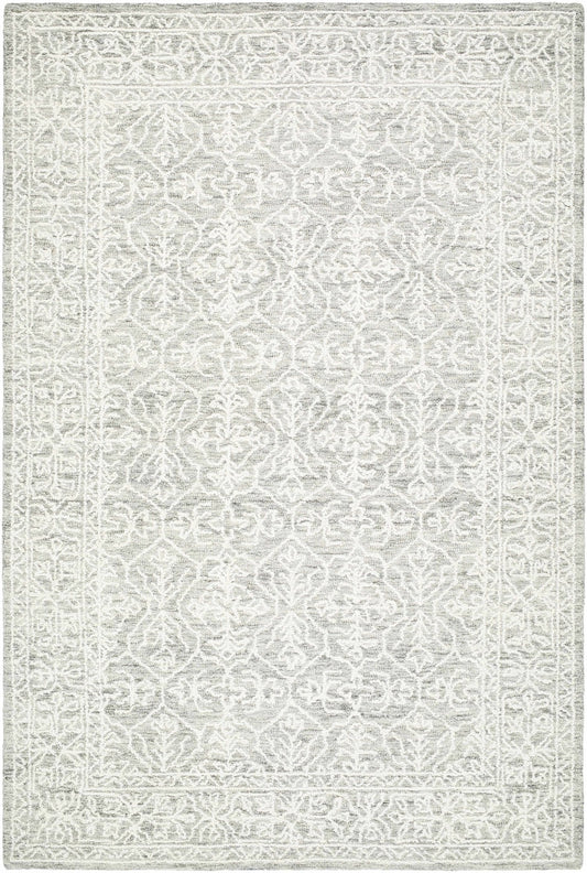 Yadid Gray Wool Area Rug - Quahog Bay Bedding