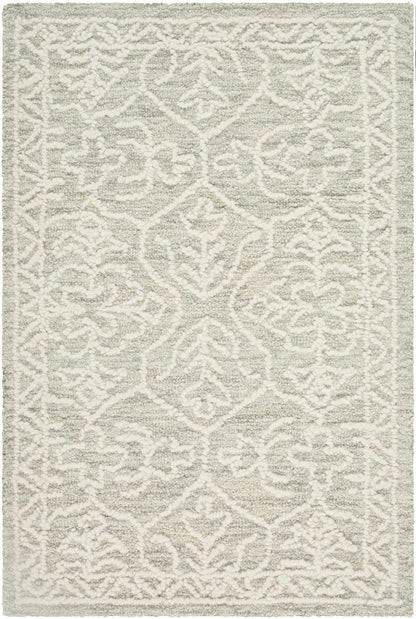 Yadid Gray Wool Area Rug - Quahog Bay Bedding