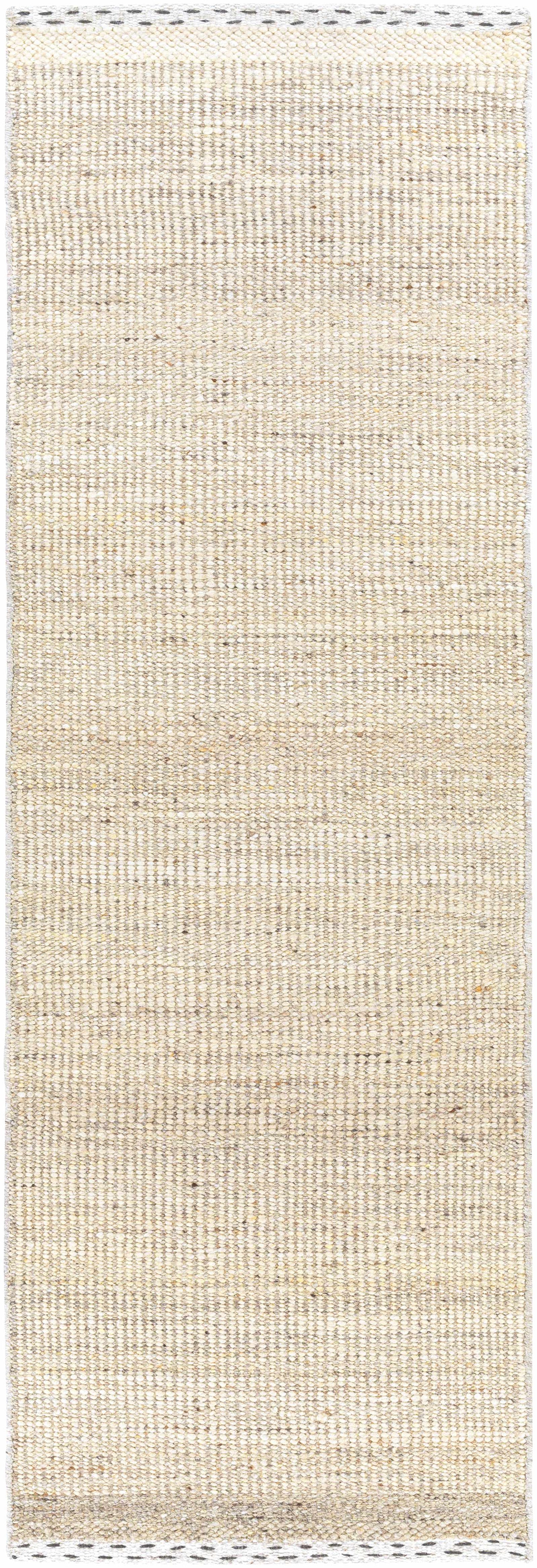 Yaniklar Beige Flat Woven Wool Rug