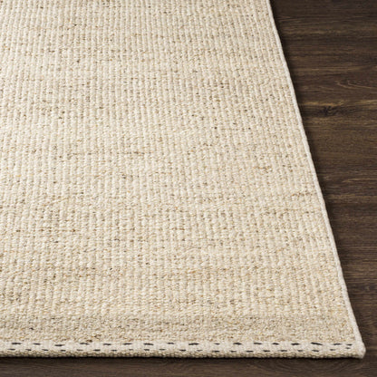 Yaniklar Beige Flat Woven Wool Rug