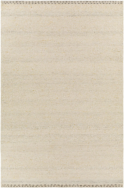 Yaniklar Cream Flat Woven Wool Rug - Quahog Bay Bedding