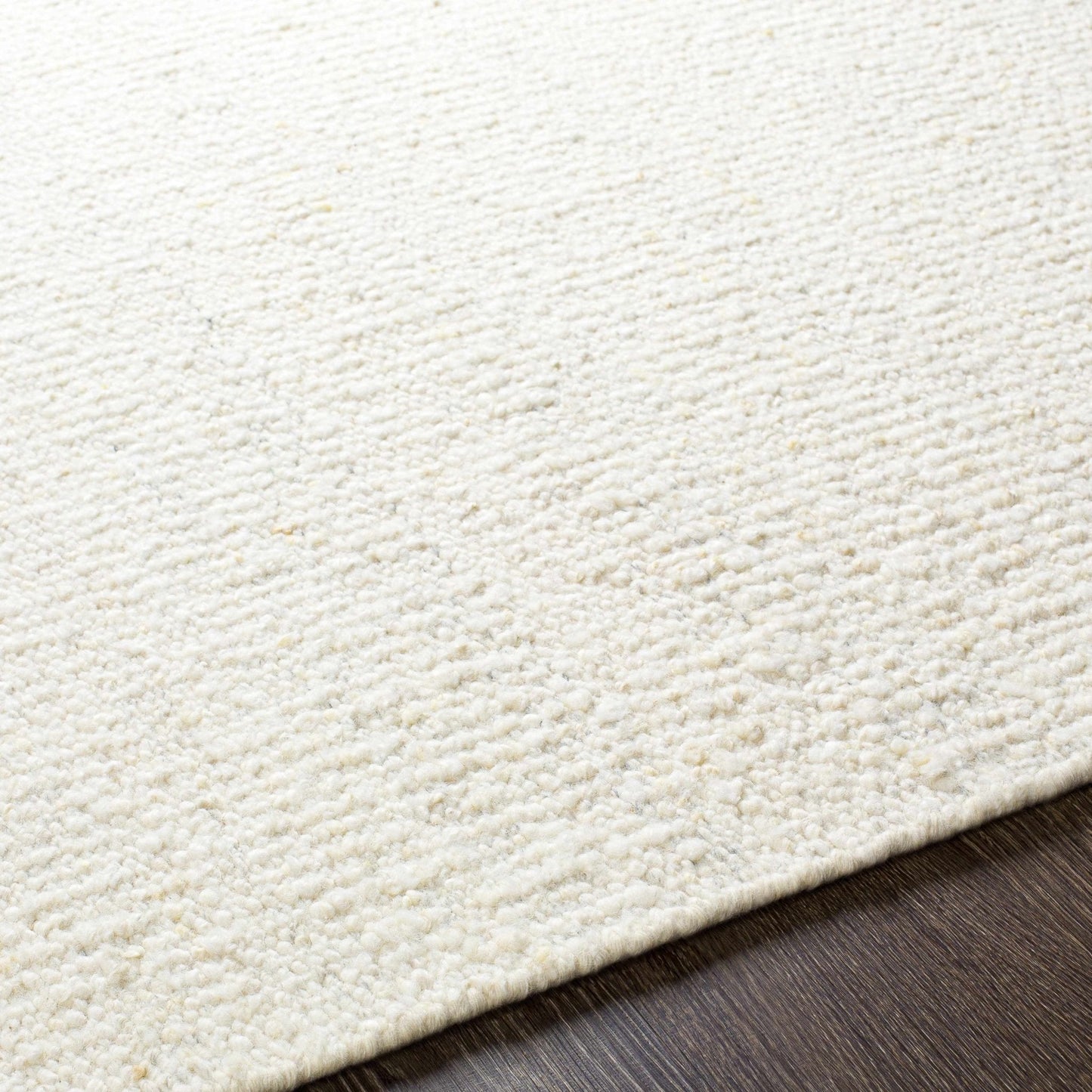 Yaniklar Cream Flat Woven Wool Rug - Quahog Bay Bedding
