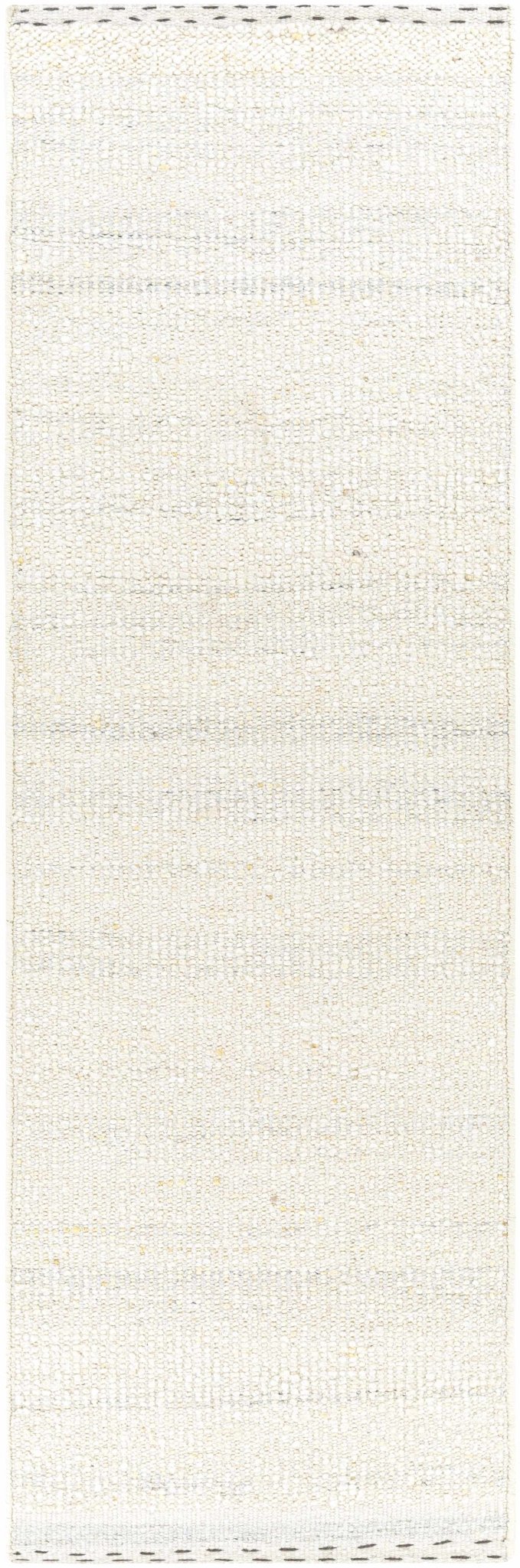 Yaniklar Cream Flat Woven Wool Rug - Quahog Bay Bedding