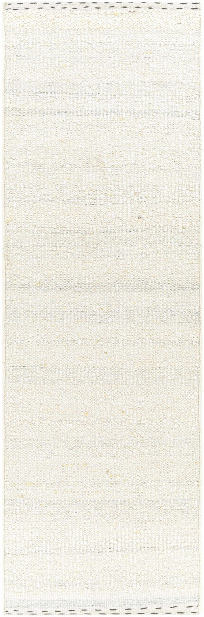 Yaniklar Cream Flat Woven Wool Rug - Quahog Bay Bedding