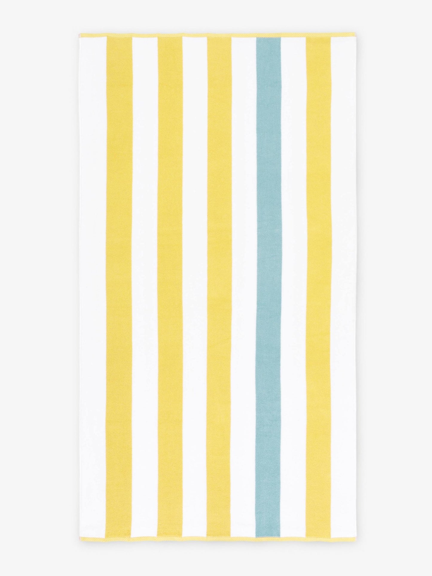 Yellow Sea Glass Cabana Beach Towel - Quahog Bay Bedding