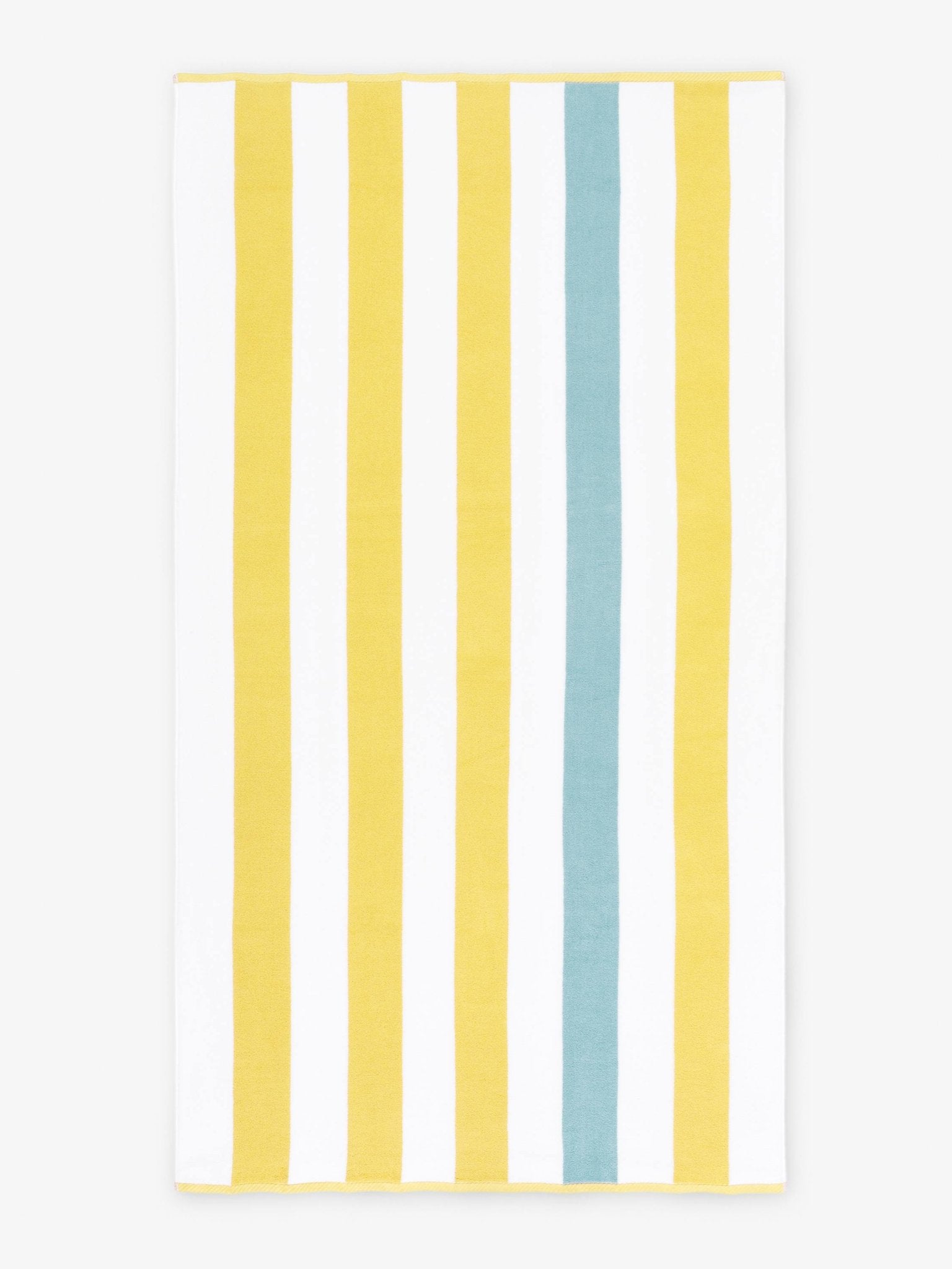 Yellow Sea Glass Cabana Beach Towel - Quahog Bay Bedding
