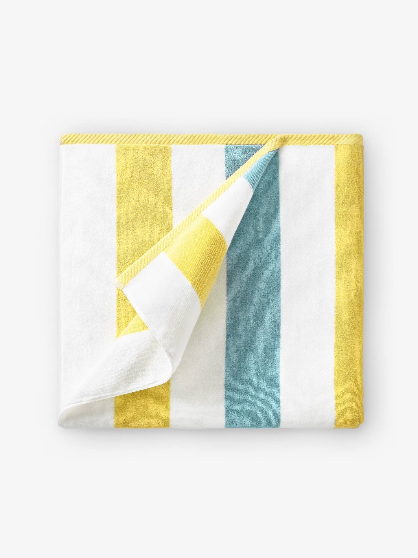 Yellow Sea Glass Cabana Beach Towel - Quahog Bay Bedding