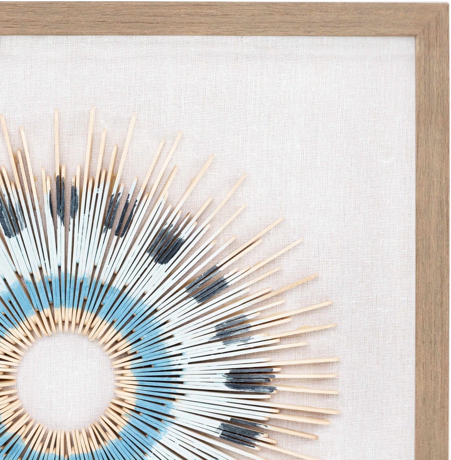 Yenice Natural Wood Geometric Wall Art Set Of Two - Quahog Bay Bedding