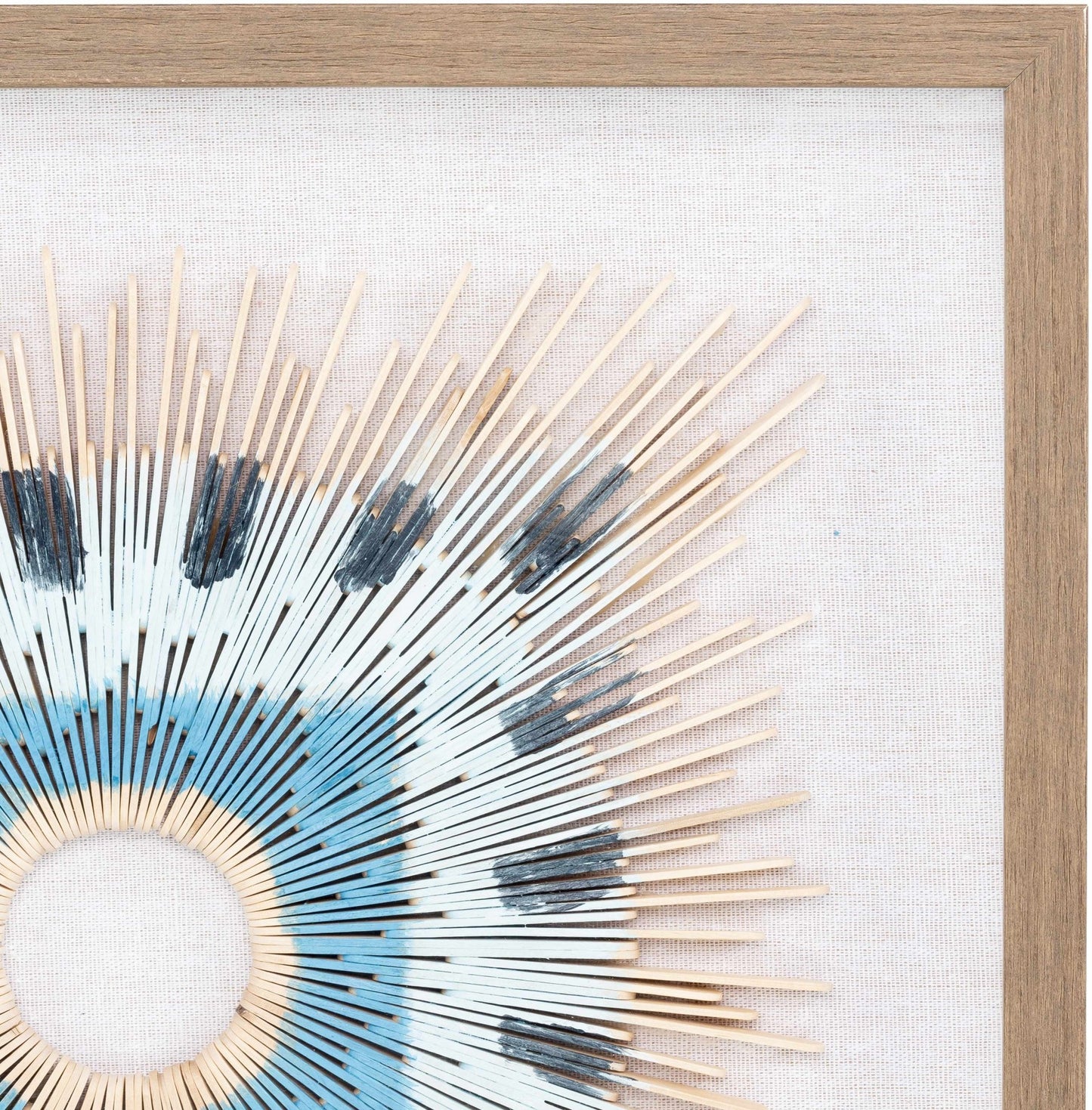 Yenice Natural Wood Geometric Wall Art Set Of Two - Quahog Bay Bedding