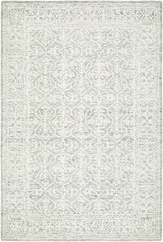 Yadid Gray Wool Area Rug