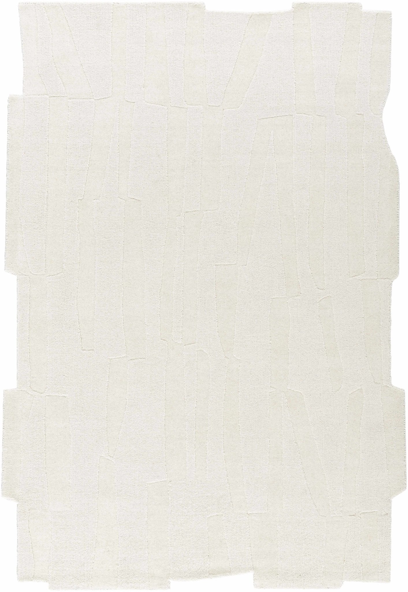 Yonah White Abstract Area Rug - Quahog Bay Bedding