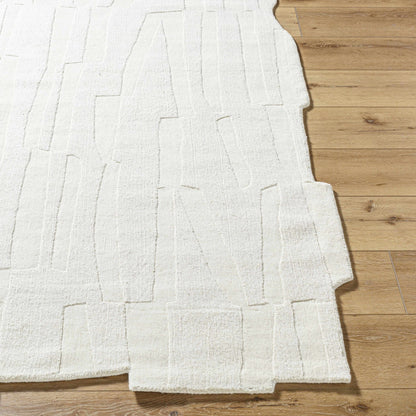 Yonah White Abstract Area Rug - Quahog Bay Bedding