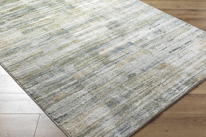 Yancy Thick Luxe Rug - Olive, Grey, Beige - Contemporary High Pile Rugs