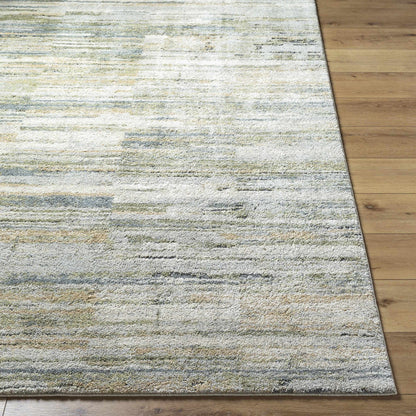 Yancy Thick Luxe Rug - Olive, Grey, Beige - Contemporary High Pile Rugs