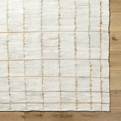 Zared Checkered Jute Area Rug - Quahog Bay Bedding