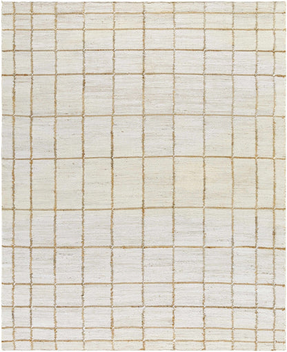 Zared Checkered Jute Area Rug - Quahog Bay Bedding