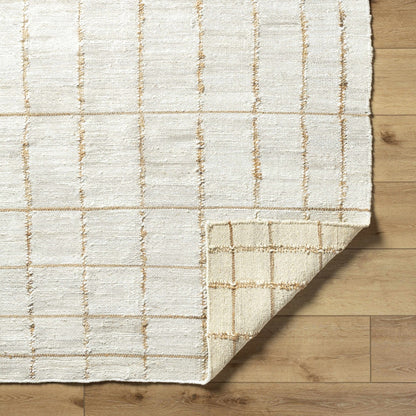 Zared Checkered Jute Area Rug - Quahog Bay Bedding