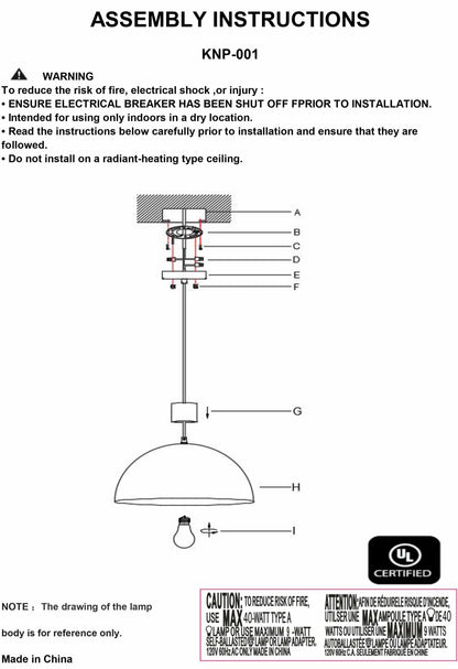 Zhongxing Pendant - Quahog Bay Bedding